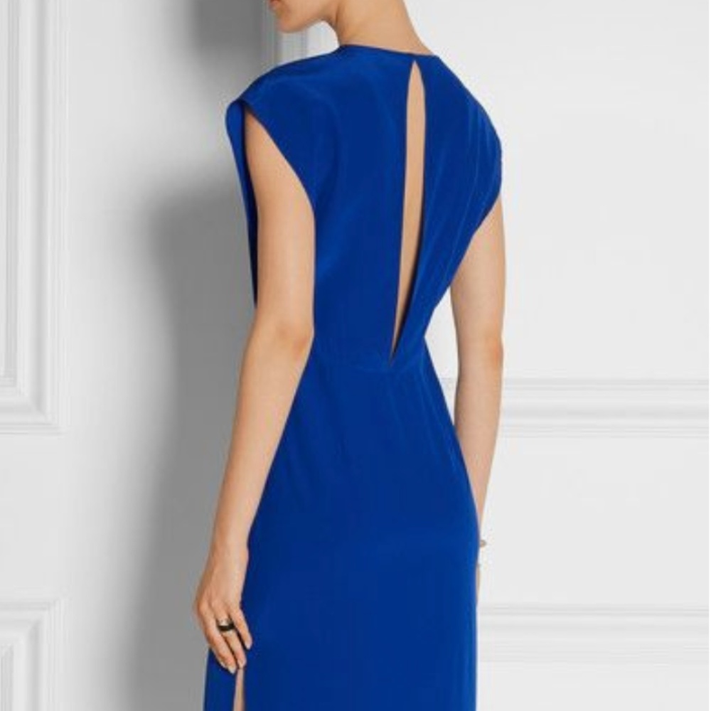 Adam Lippes Royal Blue Silk Dress Size 4